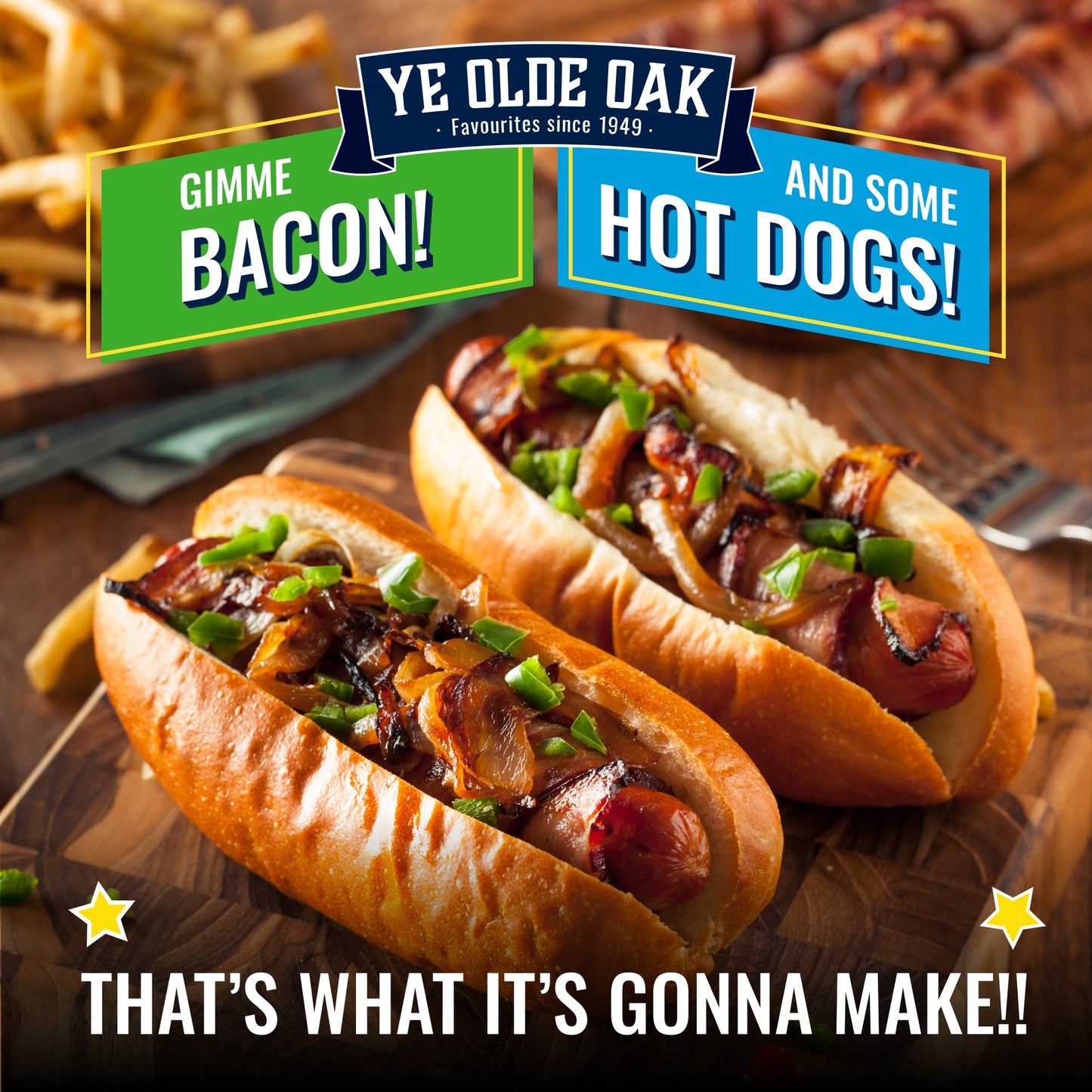 Ye Olde Oak Bacon Grill 200g