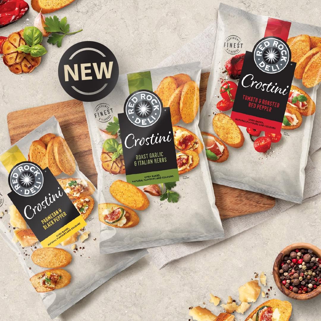 Red Rock Deli Trio Of Cheese Potato Chips 165g