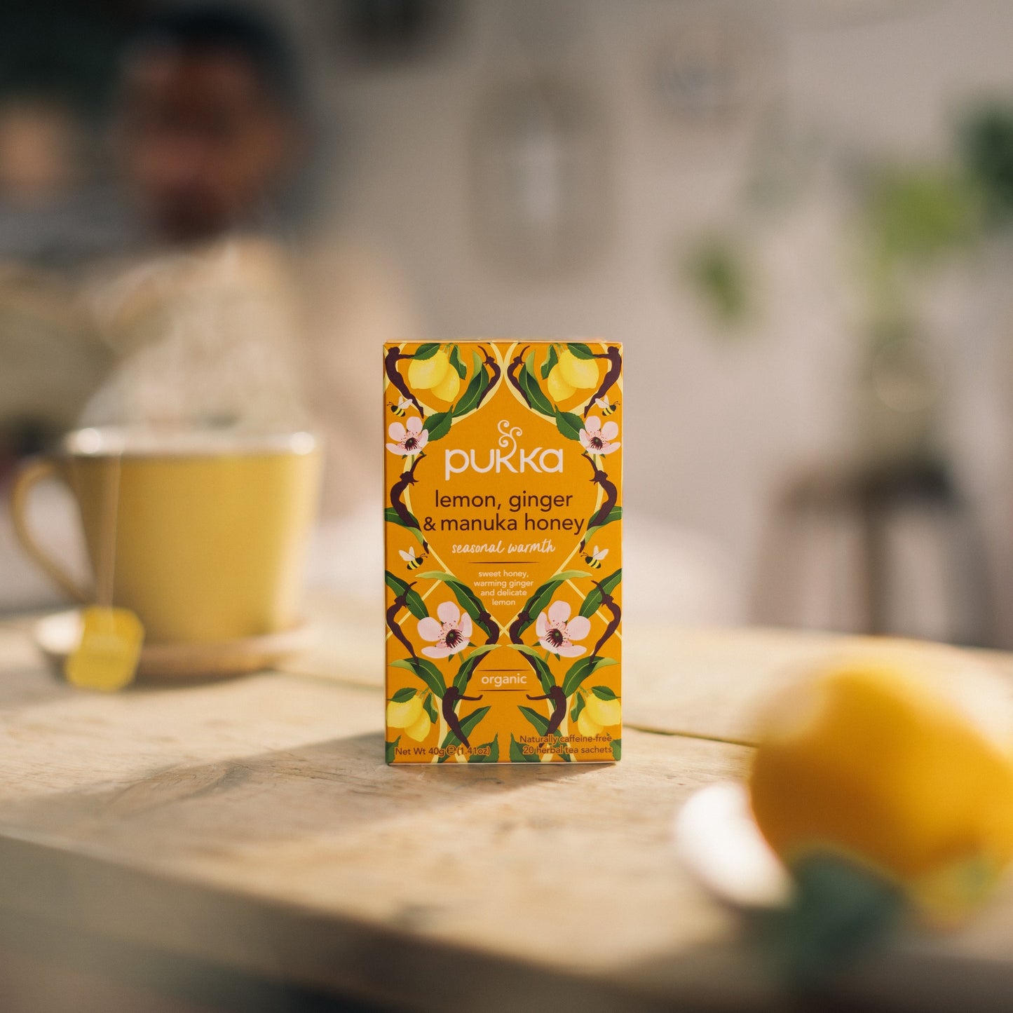 Pukka Lemon, Ginger & A Touch of Manuka Honey Herbal Tea 34g
