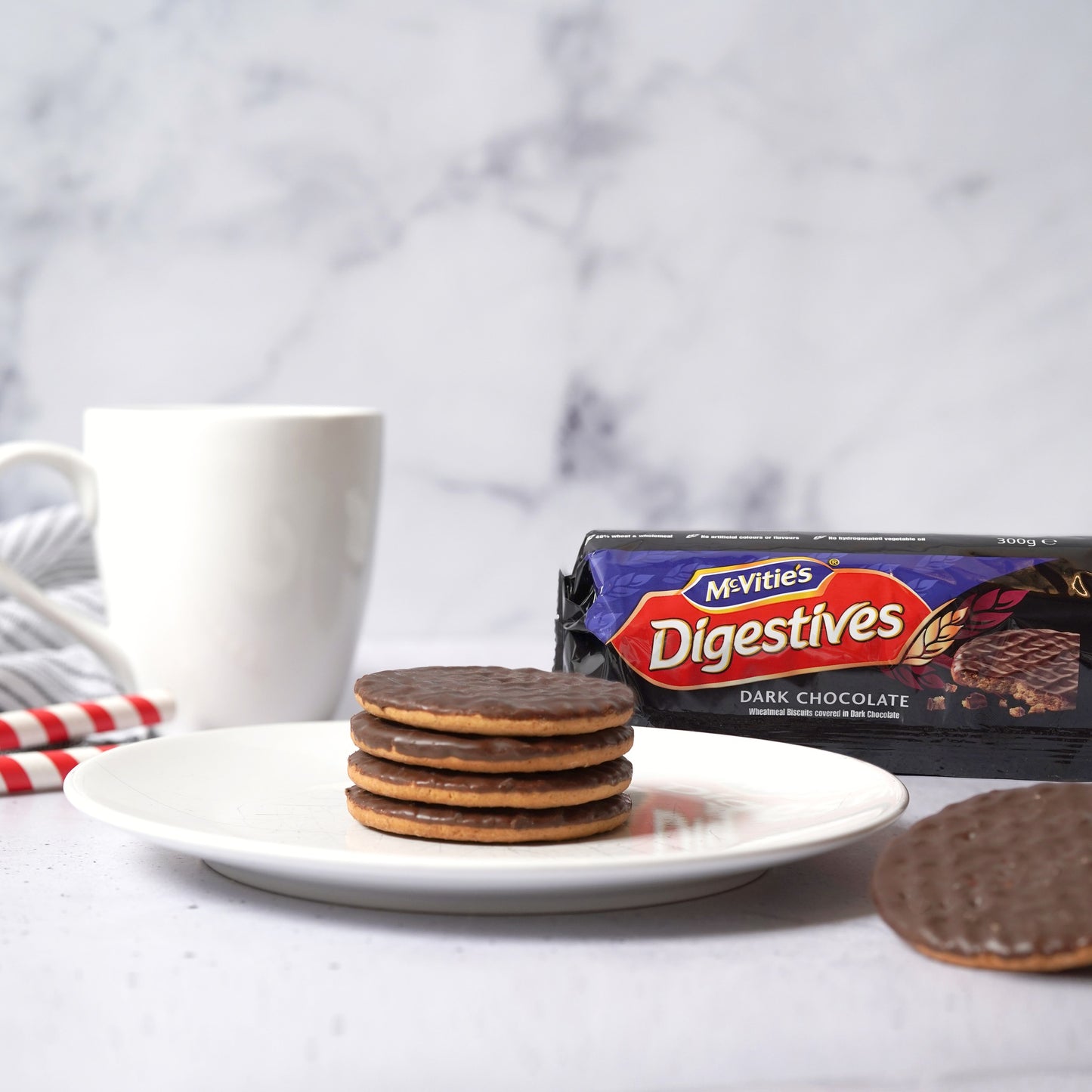 [BestBefore-06Dec2025] McVitie's Dark Chocolate Digestives Twin Pack 2 x 316g