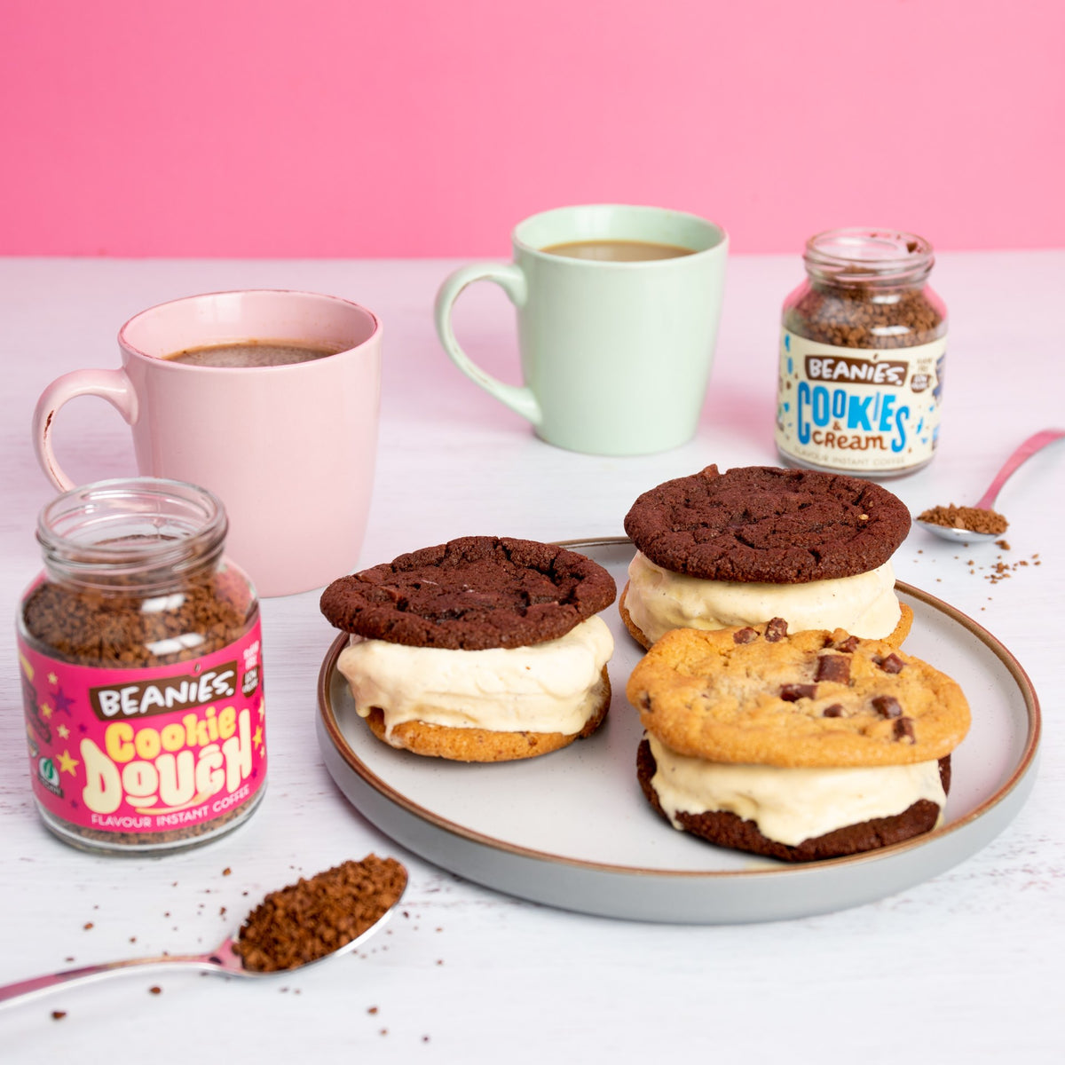 Beanies Cookies & Cream Flavoured Instant Coffee 50g