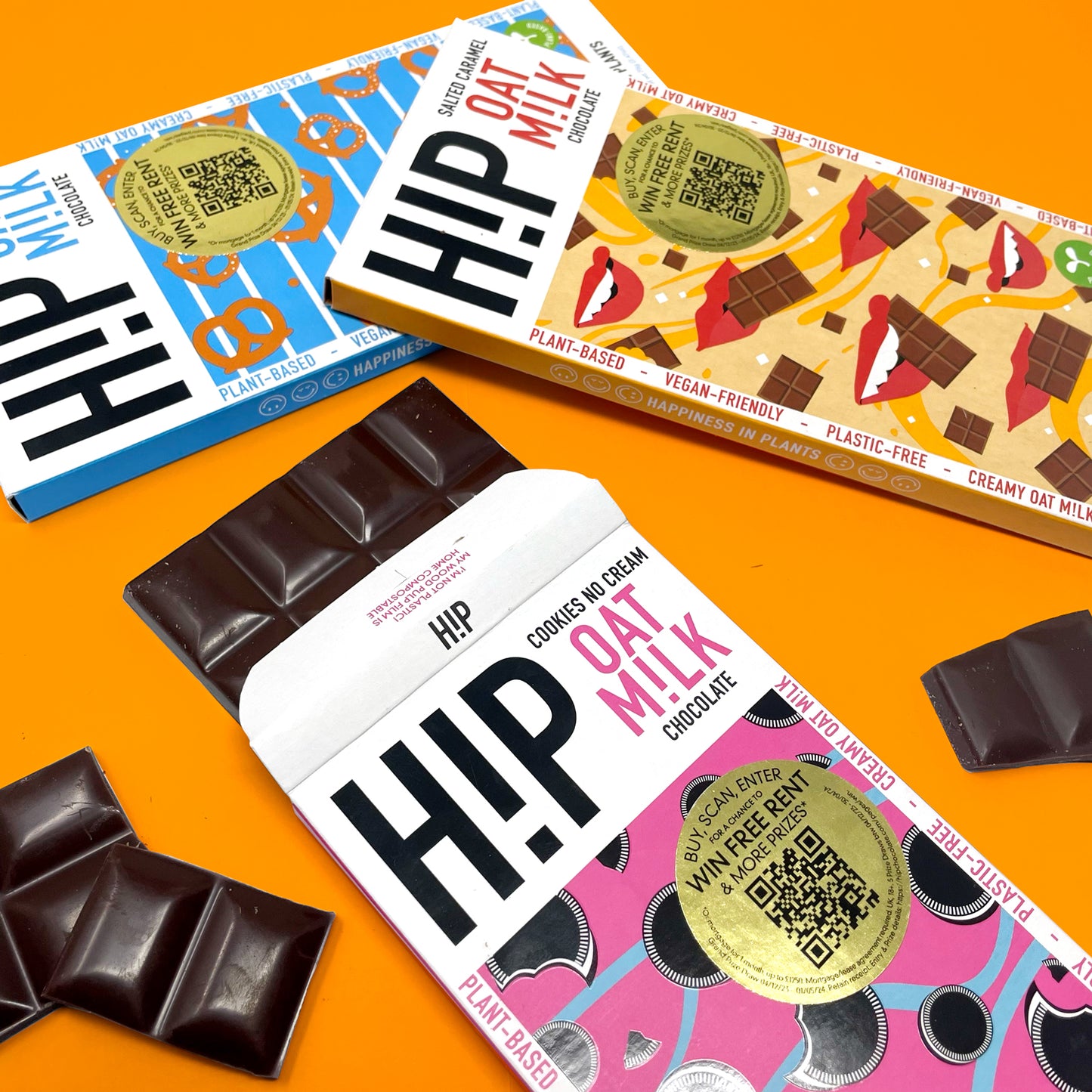 [Best Before 31Oct2025] Hip Oat Milk Cookies Salted Caramel Chocolate 70g