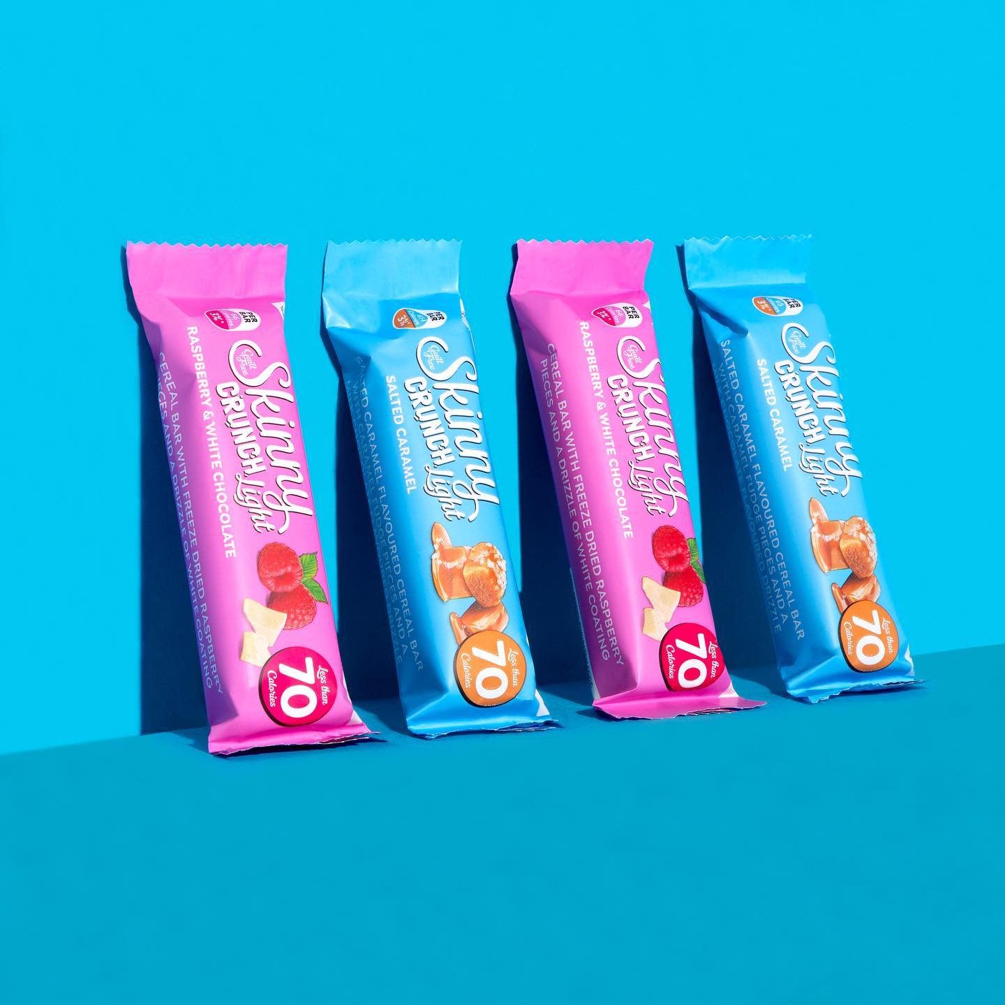 Skinny Crunch Light Salted Caramel Cereal Bars 5 Pack 95g