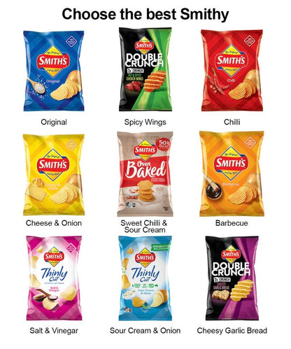 [Best Before 18-Oct-2026]Smith's Double Crunch Epic Salt & Vinegar 150g