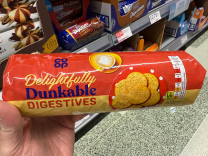 [Best Before 01-Aug-2026]Co op Delightfully Dunkable Digestives 400g