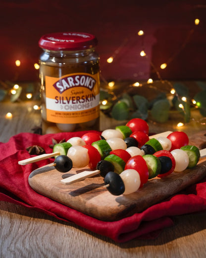 Sarsons Superb Medium & Tangy Silverskin Onions 460g