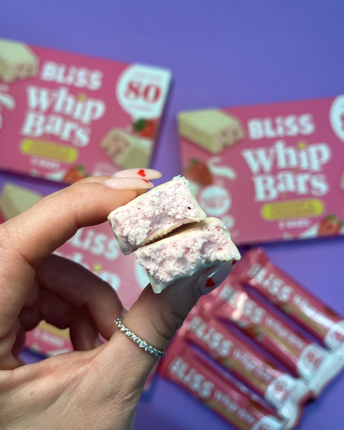 Bliss Strawberry Yoghurt Whip Bars 5 Pack