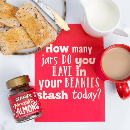 Beanies Amaretto Almond Flavoured Instant Coffee 50g