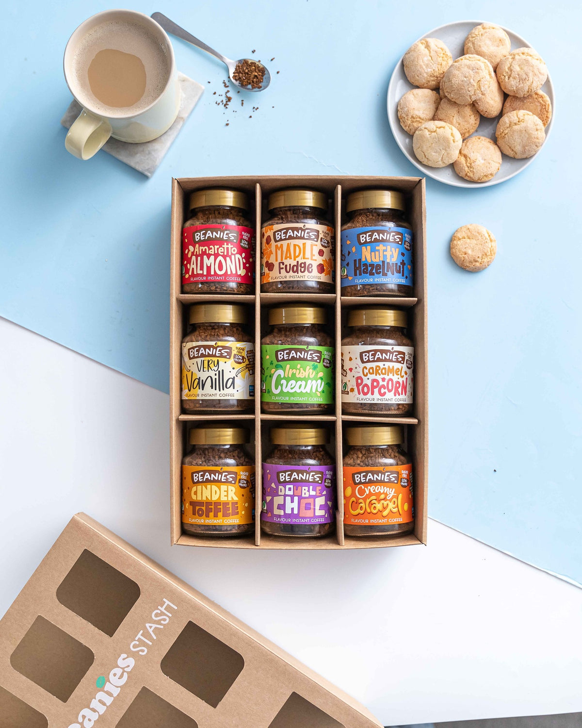 Beanies Toffee Nut Latte Flavoured Instant Coffee 50g