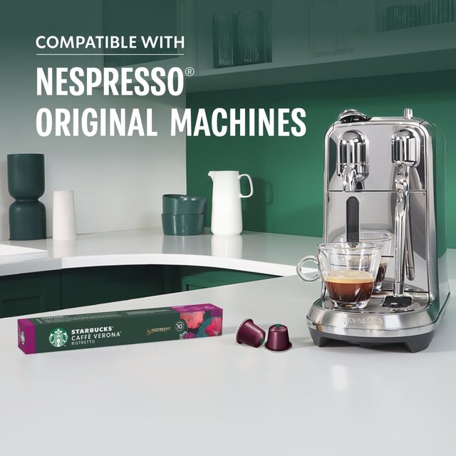 Starbucks by Nespresso Cafe Verona Espresso Coffee 10 Capsules 55g