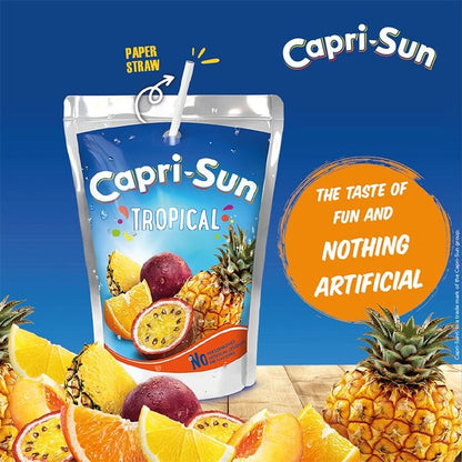 Capri-sun 8pk Tropical Zero Added Sugar 1600ml คาปรี-ซัน ทรอปิคอล 8 ซอง – 1600 มล