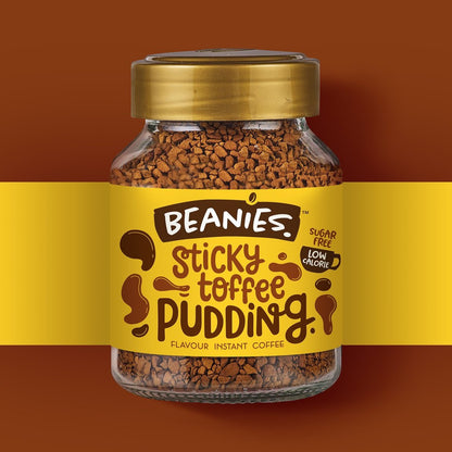 Beanies Sticky Toffee Pudding Flavoured Instant Coffee 50g