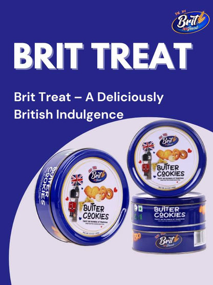 Brit Treat Butter Cookies Tin 140g