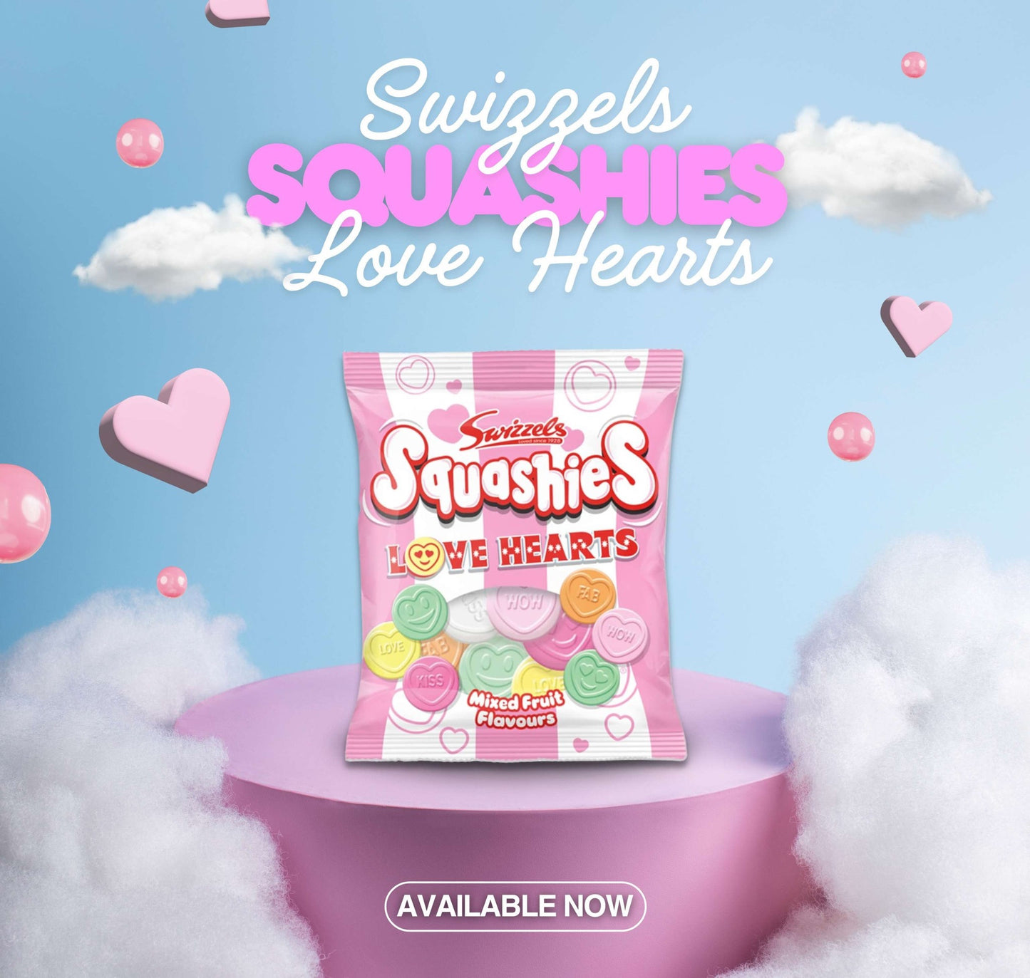 Swizzels Love Hearts Squashies 120g