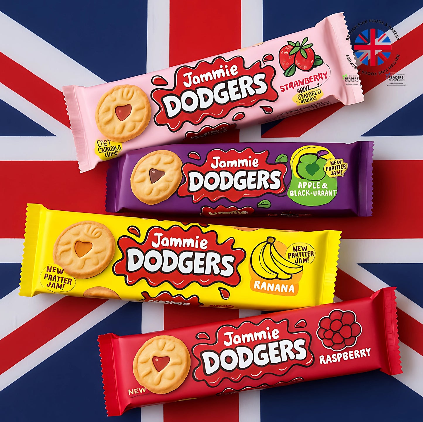 [BestBefore-31Aug2025] Jammie Dodgers Really Fruity Strawberry Biscuits 140g