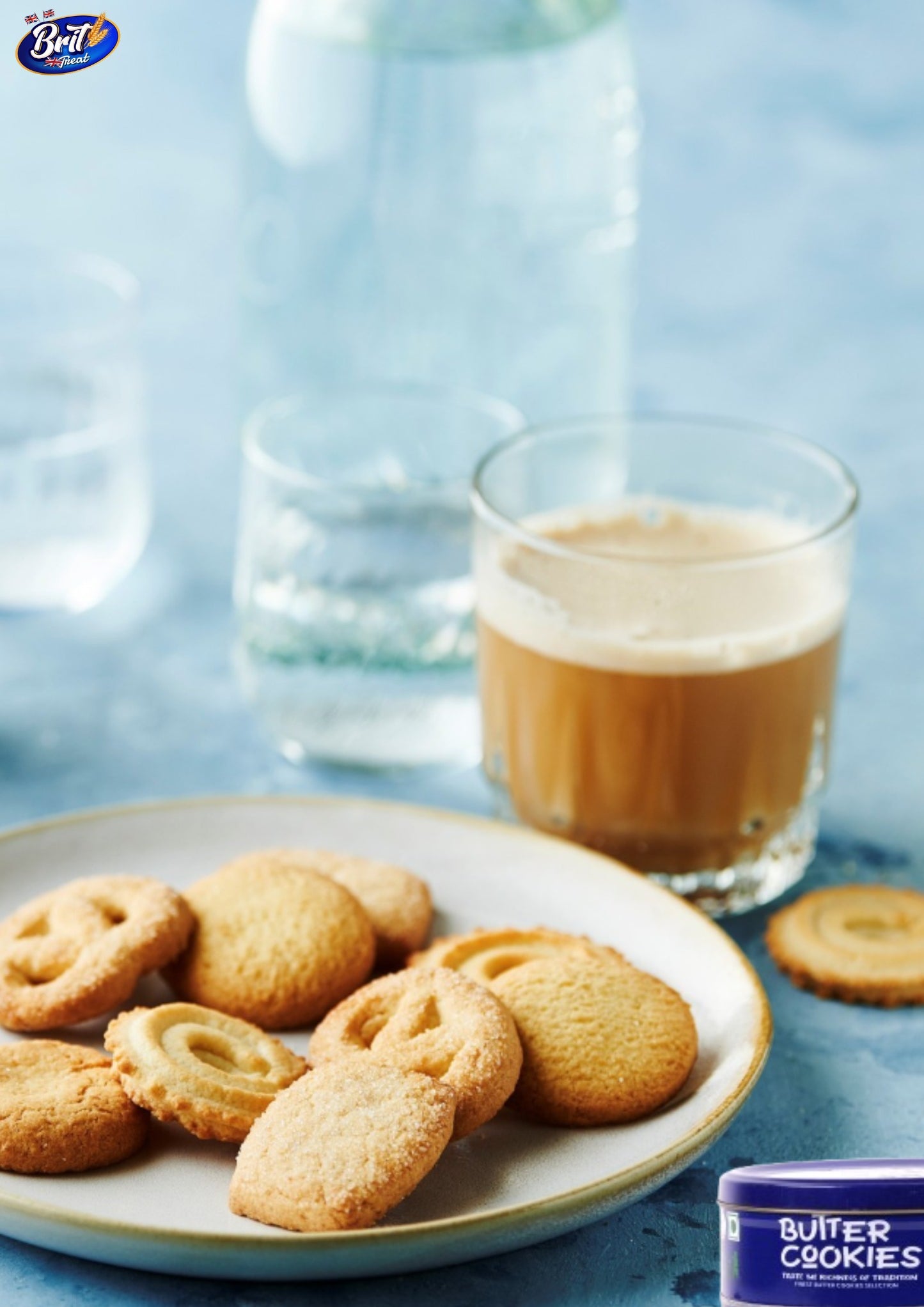 Brit Treat Butter Cookies Tin 140g