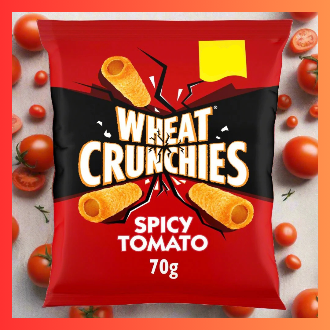 Wheat Crunchies Spicy Tomato Grab Bag Crisps 45g