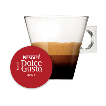 [BestBefore-30-Apr-2025] Nescafe Dolce Gusto Espresso Roma Coffee 16 Pods 99.2g