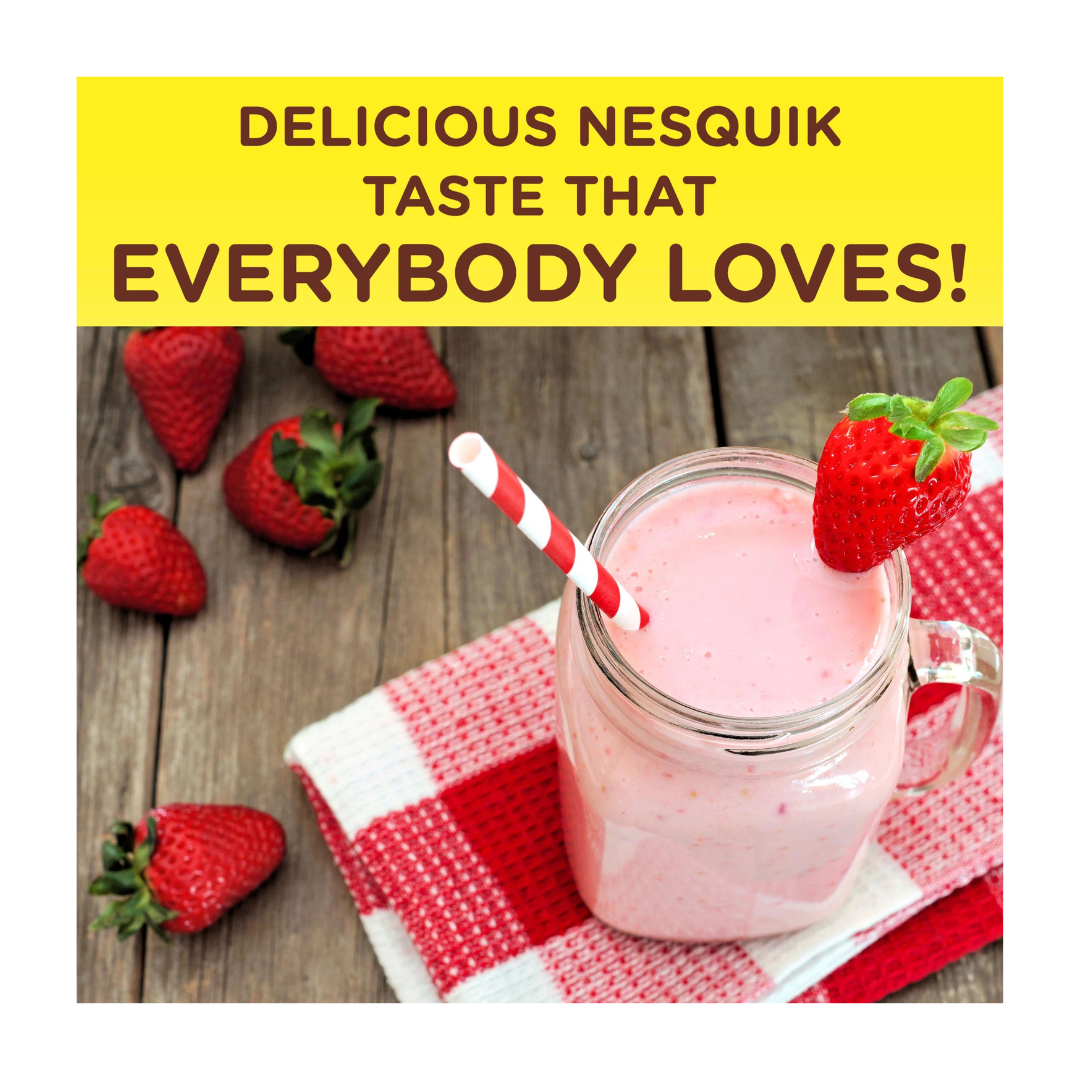 Nestle Nesquik Strawberry Flavour 300g เนสท์เล่ เนสควิก ผงสตรอว์เบอร์รี 300กรัม