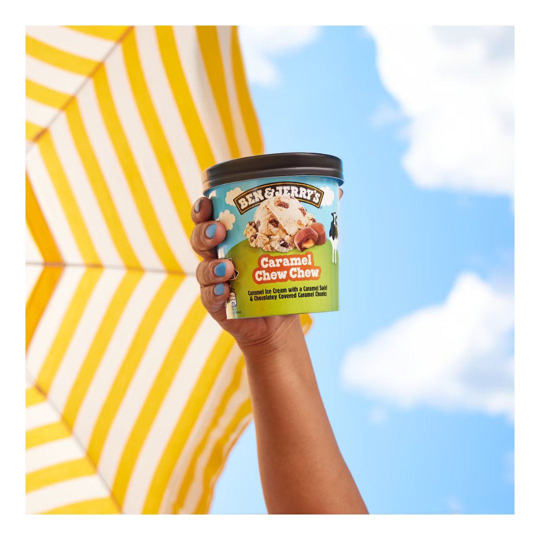 Ben & Jerry's Ice Cream Caramel Chew Chew 100ml เบน แอนด์ เจอร์รี่ส์ ไอศกรีม เคลือบคาราเมล ช๊อคโกแลต 100 มิลลิกรัม