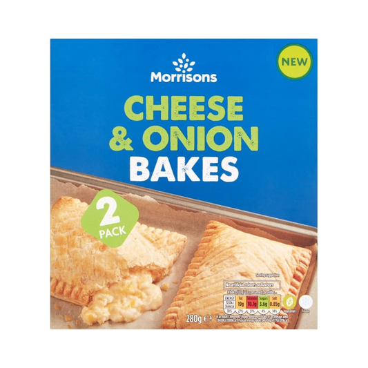 Morrisons 2 pack Cheese & Onion Bakes 280g