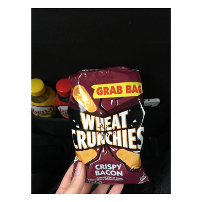 Wheat Crunchies Bacon Grab Bag Crisps 45g วีทครั้นชี่ส์เบคอนแกรบแบ็กคริสป์ 45ก