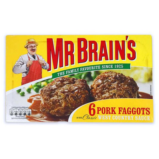 Mr. Brain's 6 Pork Faggots 656G มิสเตอร์ เบรนส์ พะโล้หมู 6 ตัว 656 กรัม