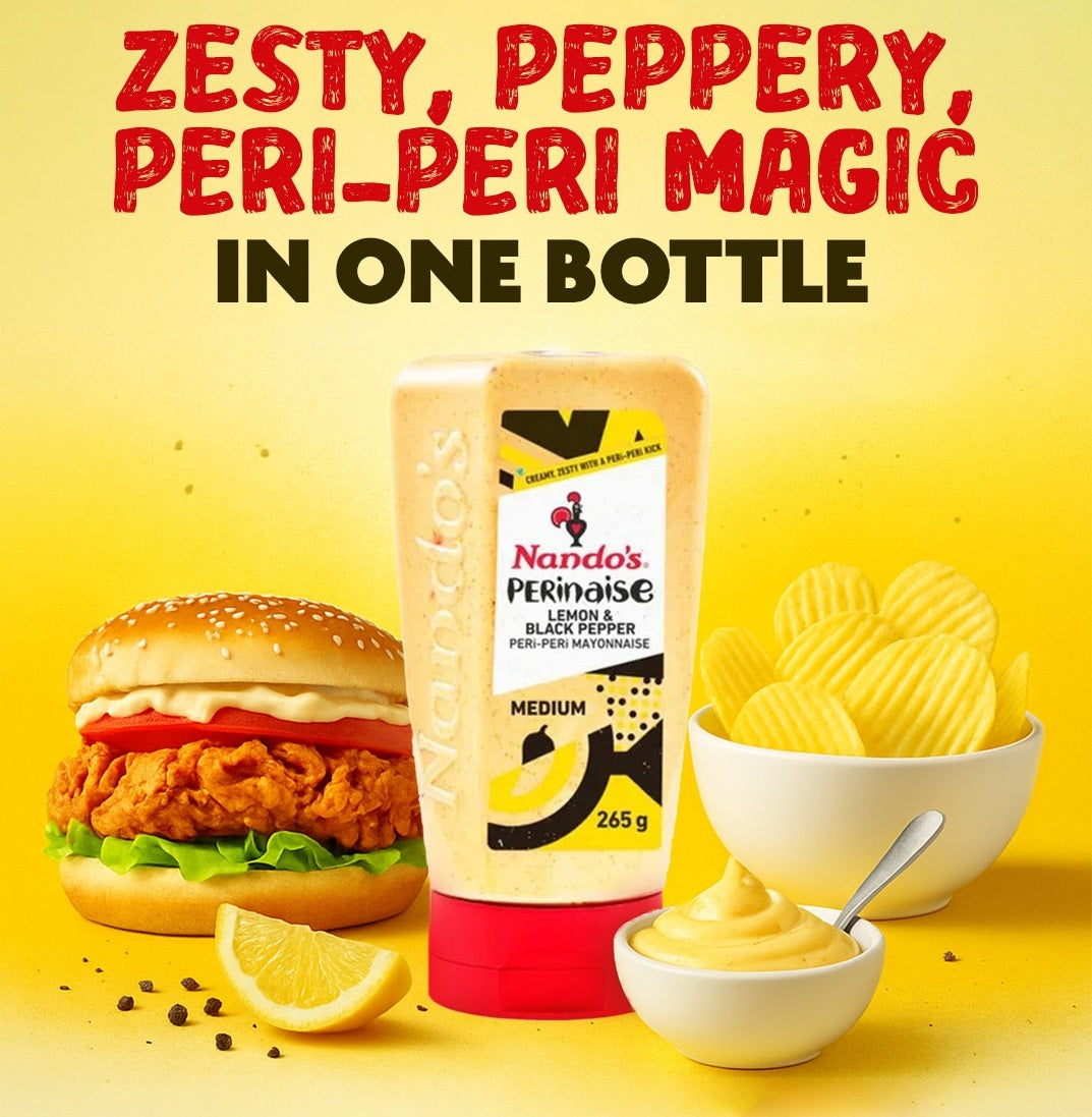 Nandos Perinaise Lemon & Black Pepper Peri Peri Mayonnaise 265g