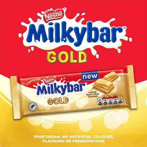 Nestle Milkybar Gold Block Chocolate Bar 90g