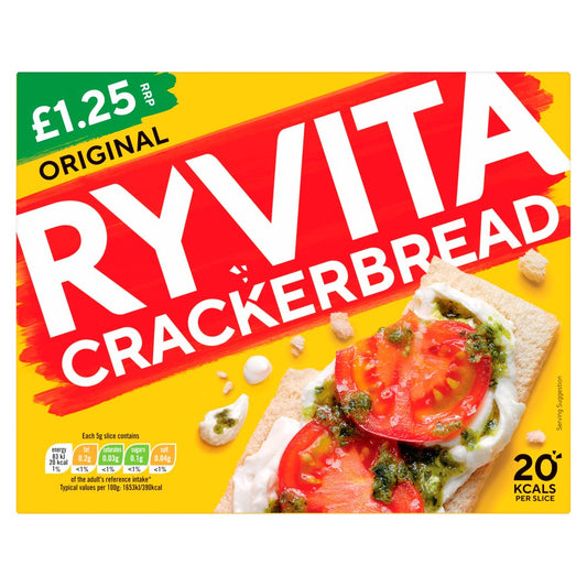 Ryvita Crackerbread Original 125g ริววิต้า แครกเกอร์ ขนมปัง อfอริจินัล 125 กรัม