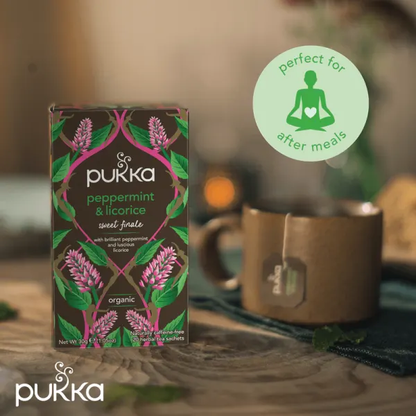 Pukka Peppermint & Licorice Herbal Tea 20pcs 30g