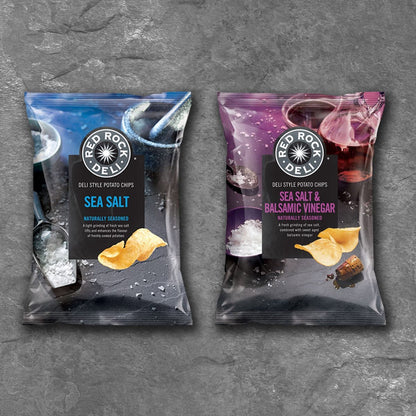 Red Rock Deli Sea Salt & Balsamic Vinegar Potato Chips 165g