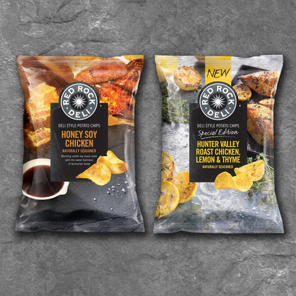Red Rock Deli Honey Soy Chicken Potato Chips 165g