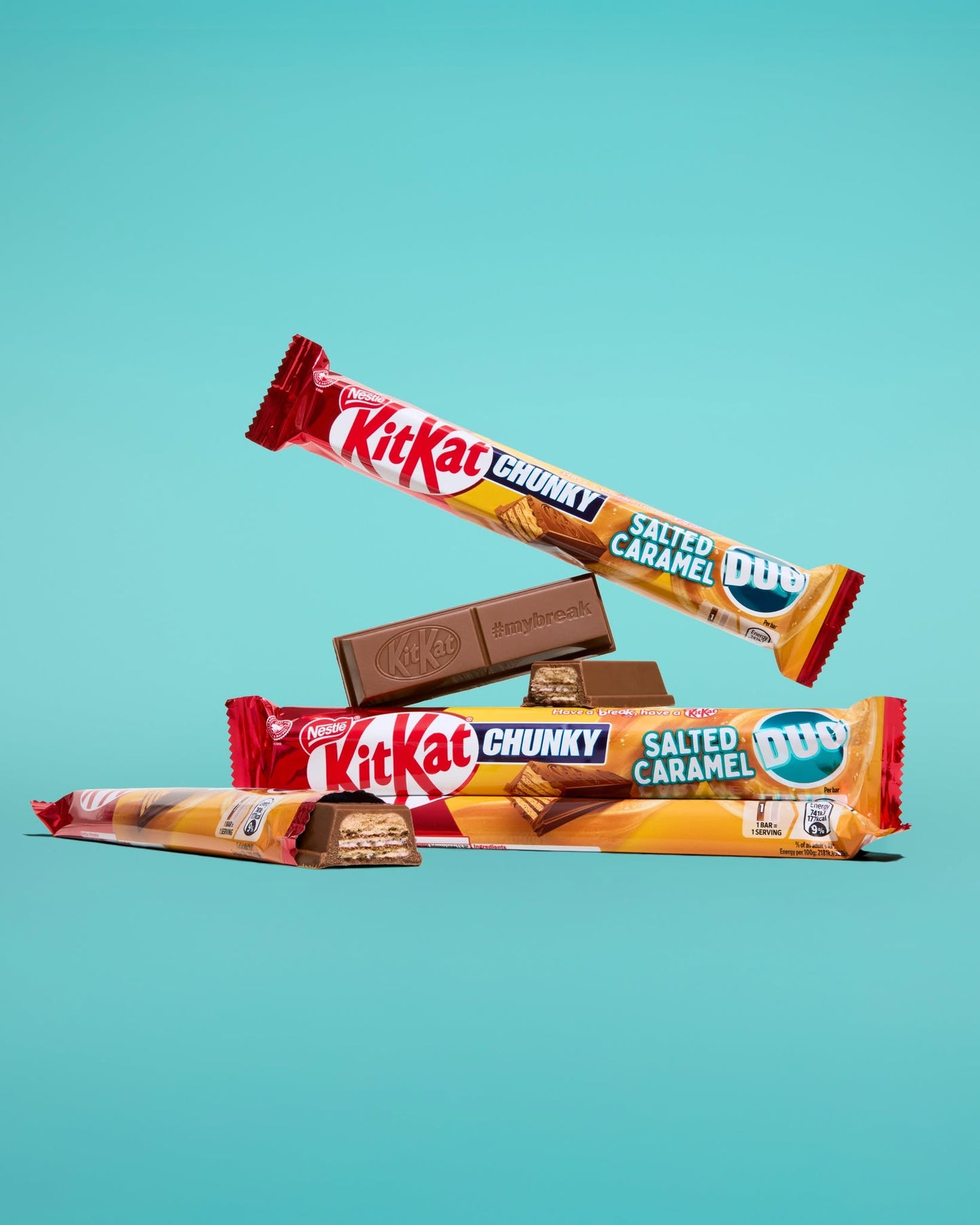 Nestle KitKat Chunky DUO Salted Caramel Chocolate Bar 68g
