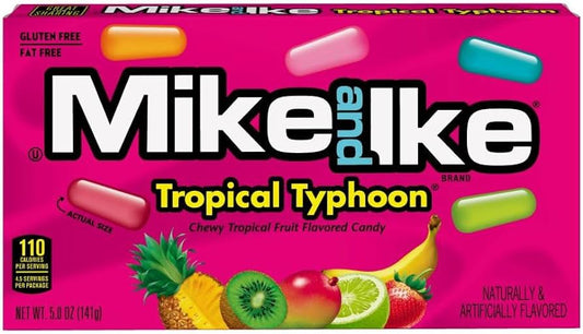 Mike and Ike Tropical Typhoon Fruits 5 Ounce Box 120g