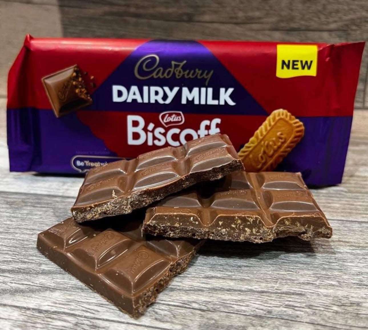 Cadbury Dairy Milk Biscoff Chocolate Bar 95g