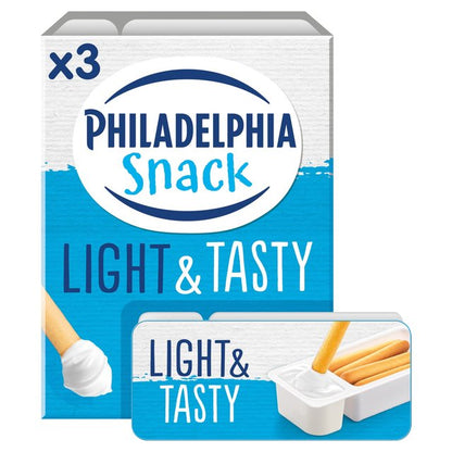 Philadelphia Light Low Fat Soft Cream Cheese Snacks 3 Pack 126G ฟิลาเดลเฟีย ไลท์ ขนมซอฟท์ ครีมชีส ไขมันต่ำ 3 แพ็ค 126 กรัม