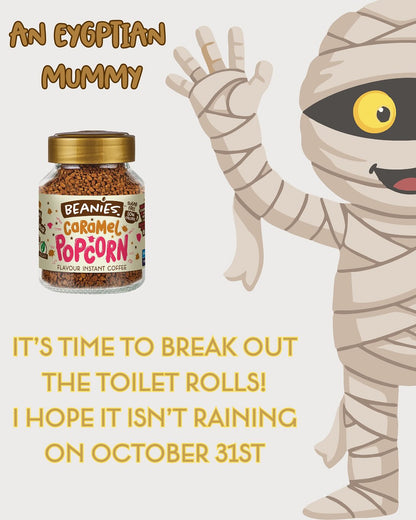 Beanies Caramel Popcorn Flavoured Instant Coffee 50g