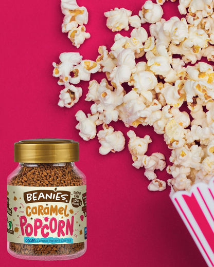 Beanies Caramel Popcorn Flavoured Instant Coffee 50g