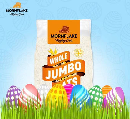 Mornflake Mighty Oats Whole Jumbo Oats 500g มอร์นเฟลก ไมตี้ ข้าวโอ๊ต โฮล จัมโบ้ โอ๊ต 500 กรัม