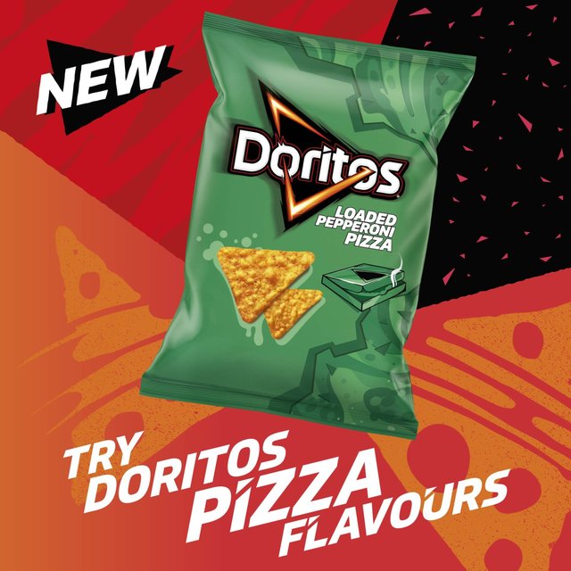 [BestBefore-12-Oct-2024] Doritos Loaded Pepperoni Pizza Sharing Tortilla Chips 180g โดริโทสโหลดเปปเปอโรนี พิซซ่าแชร์ทอร์ติญ่าชิปส์คริสป์ 180 กรัม