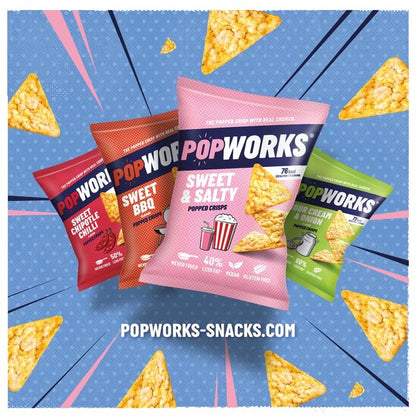 [BestBefore-21Sep2024] Popworks Sour Cream & Onion Popped Crisps 85g ป๊อปเวิร์คซาวครีมและหัวหอมป๊อปคอร์น 85ก