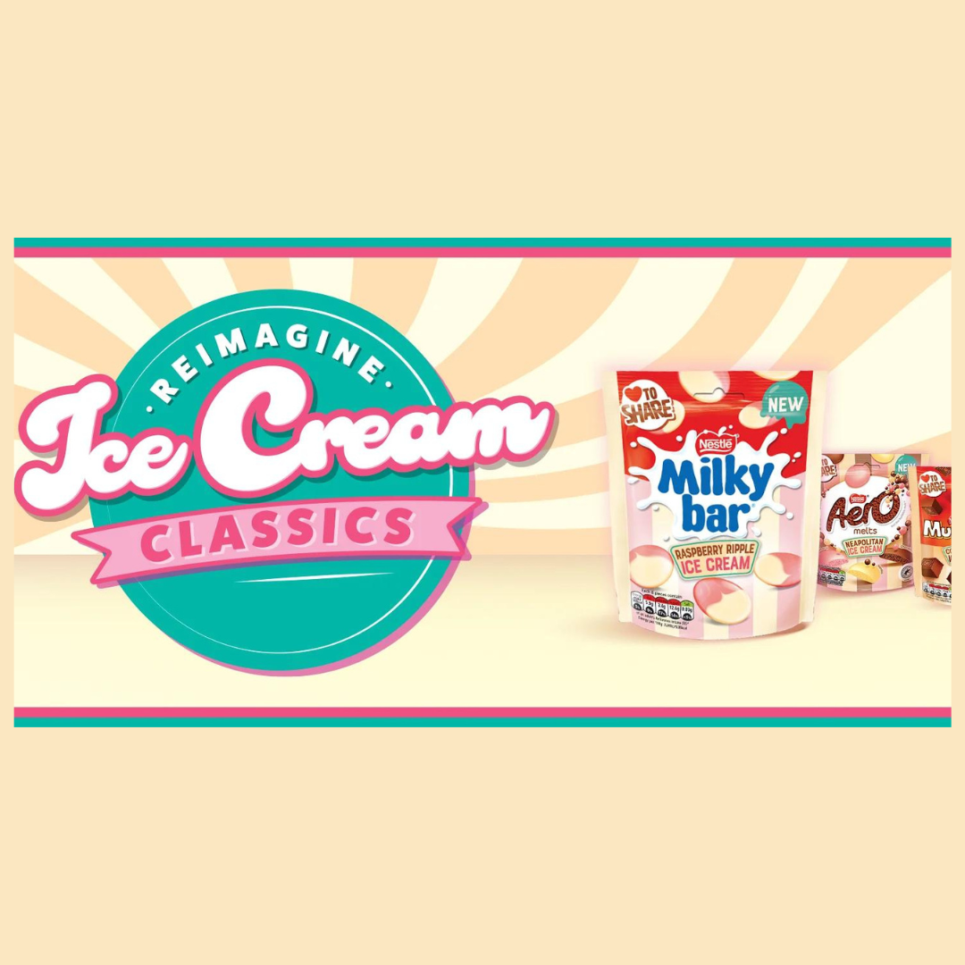 Milkybar Raspberry Ripple Ice Cream Flavour White Chocolate  86g มิลกี้บาร์ รสราสเบอร์รี่ริปเปิ้ล ไวท์ช็อกโกแลต 86 กรัม