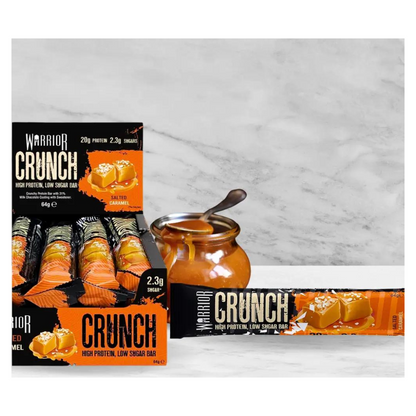 Warrior Crunch Protein Bar Salted Caramel 64g วอริเออร์ ครันช์ โปรตีน บาร์ รสคาราเมลเค็ม 64 กรัม