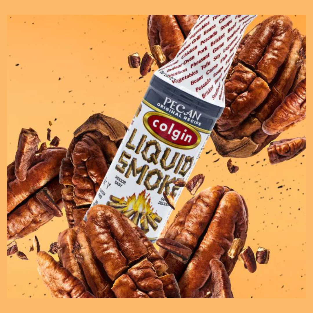 Colgin Pecan Flavoured Liquid Smoke 118ml โคลจิน น้ำยารมควัน กลิ่นพีแคน 118 มิลลิลิตร