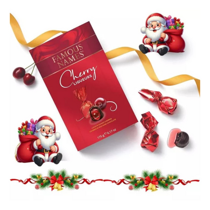 Famous Names Cherry Liqueurs Dark Chocolate 175g