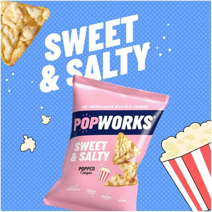 BestBefore-3-May-2025] Popworks Sweet & Salty Popped Crisps 85g Popworks ป๊อปคริสสวีทแอนด์เค็ม 85ก