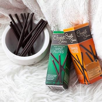 Elizabeth Shaw Chocolate Orange Flutes 105g เอลิซาเบธ ชอว์ ช็อกโกแลต ฟลุต รสส้ม 105 กรัม