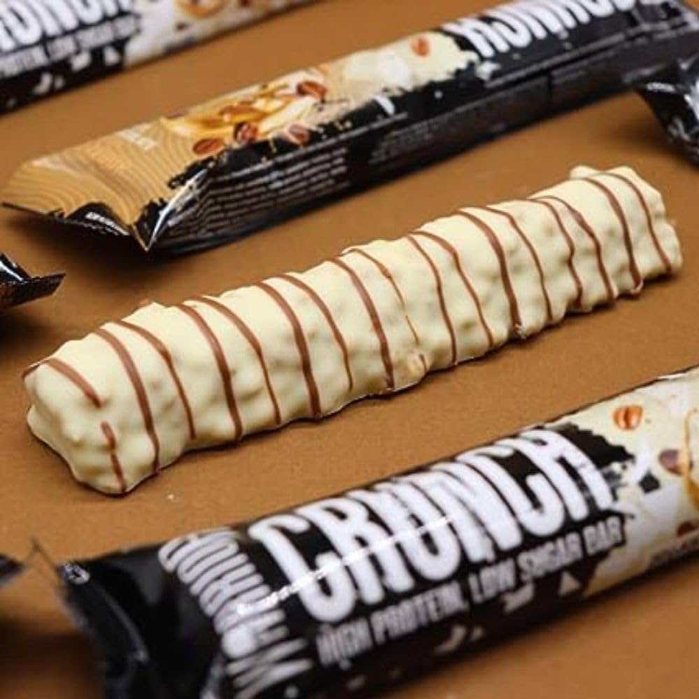 Warrior Crunch White Chocolate Mocha Protein Bar 64g วอริเออร์ ครันช์ ไวท์ ช็อกโกแลต มอคค่าโปรตีนบาร์ 64 กรัม