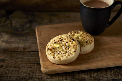 Warburtons Crumpets 6 Pcs 390g วอร์เบอร์ตันส์ ครัมเป็ต 6 ชิ้น 390 กรัม